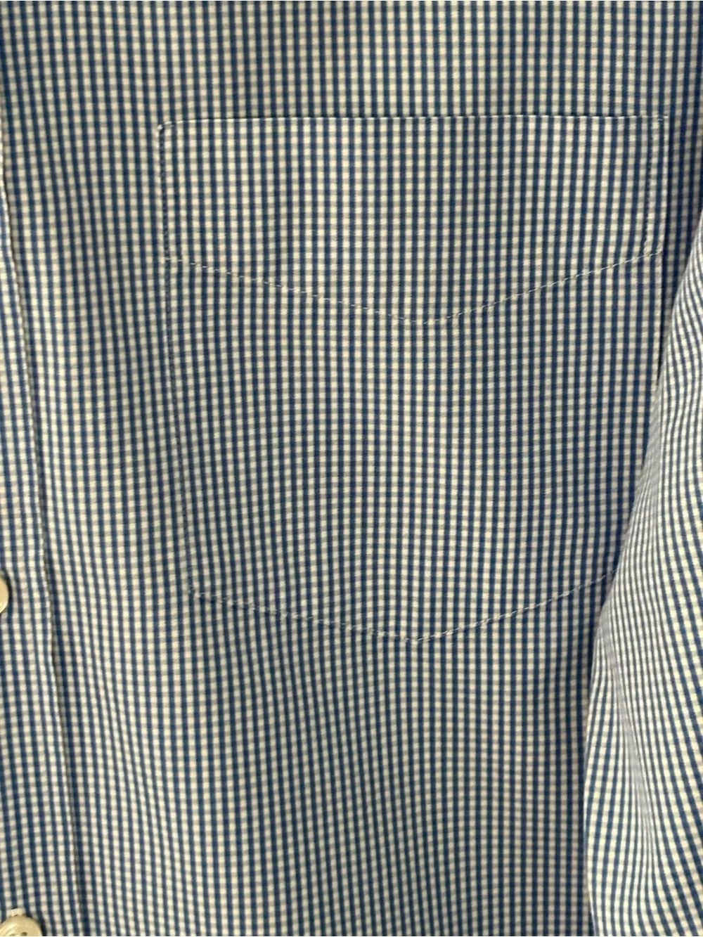J. Crew Haberdashery 80s 2 ply Blue check button down size M (15-15.5) Nice!